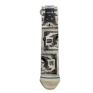 Stance The Office Casual Socks Dwight Schrute Bucks Print Size Large New